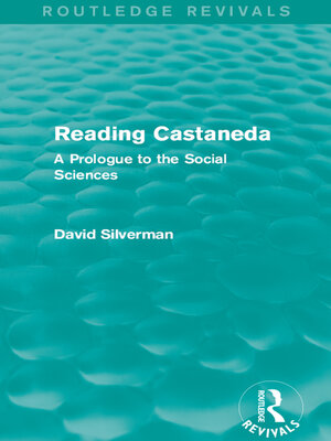 cover image of Reading Castaneda (Routledge Revivals)